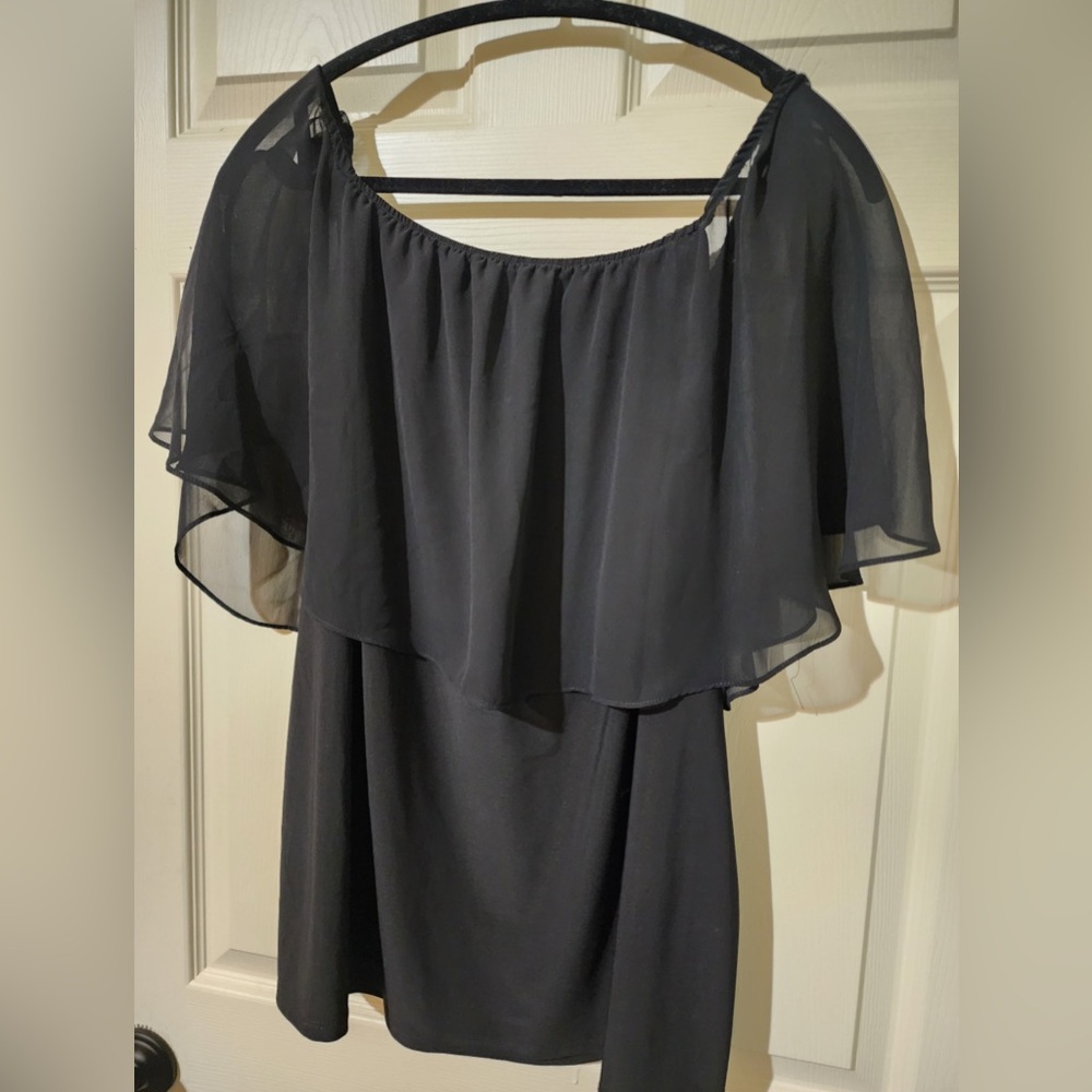 Elegant Black Off-Shoulder Top